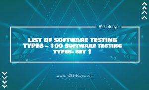 Testing Software's Names List of software testing types- 100 Software testing types