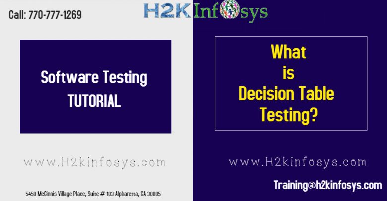 DECISION TABLE TESTING decision table testing