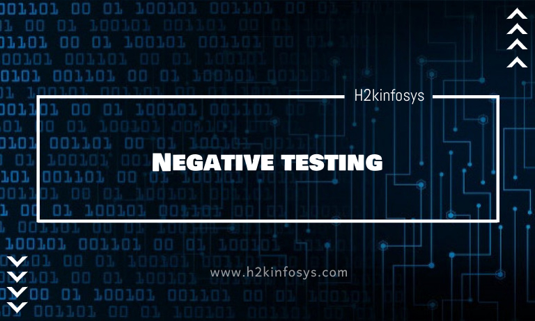NEGATIVE TESTING Negative testing
