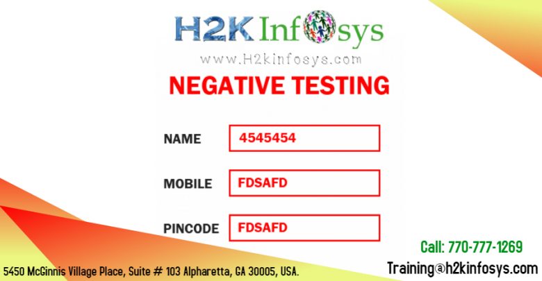 NEGATIVE TESTING