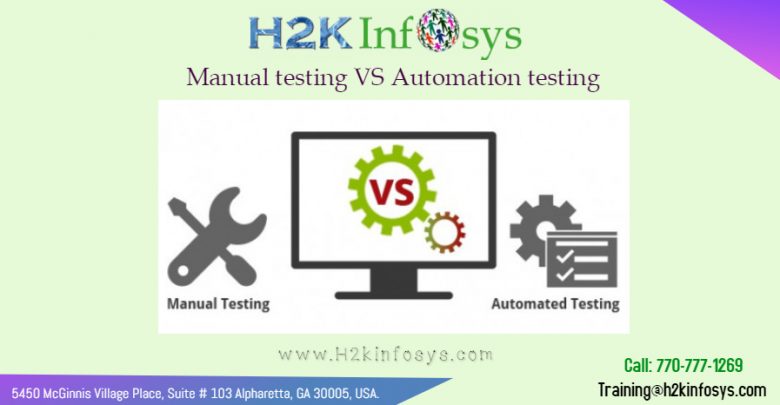 Manual testing VS Automation testing by H2kinfosys