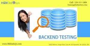 Back End testing by h2kinfosys