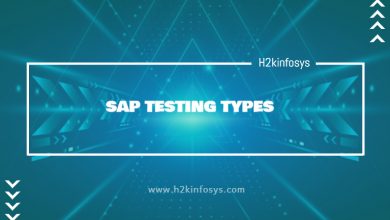 SAP TESTING TYPES