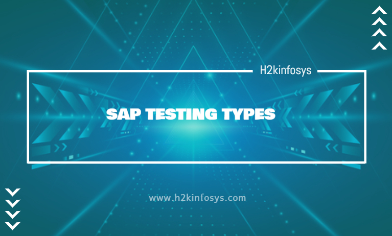 SAP TESTING TYPES