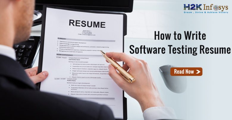 How to write software testing resume