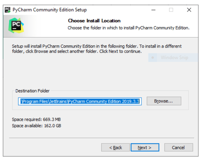 Installation of Python with PyCharm on Windows