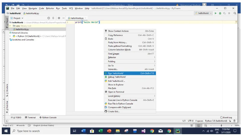 Write your first python Program | Hello World Write your first python Program | Hello World