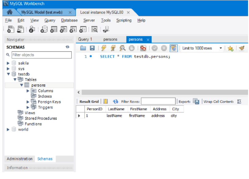 Database setup MySQL or OracleXE