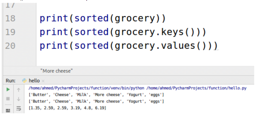 Python Dictionary