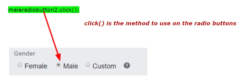 Selenium WebDriver CheckBox and Radio Button