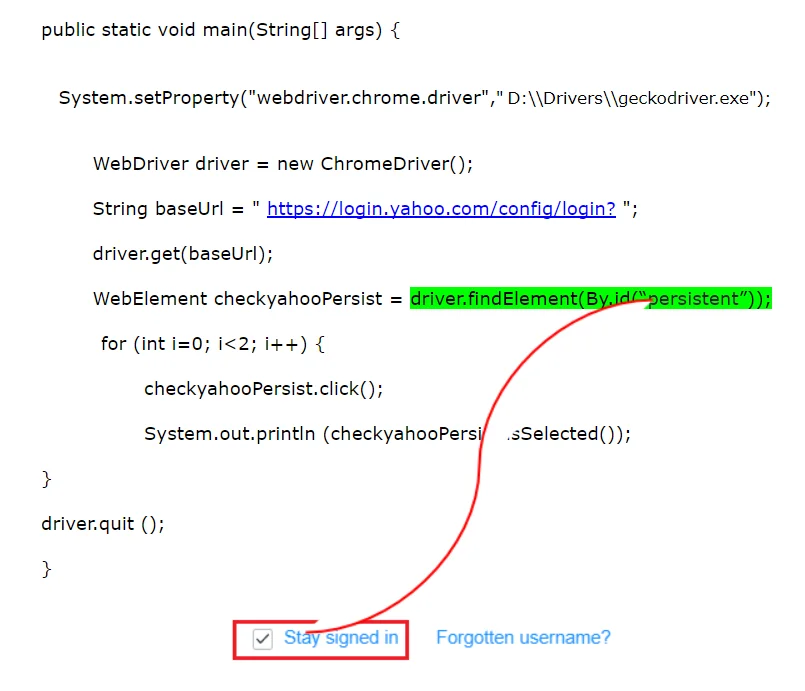 Selenium WebDriver CheckBox and Radio Button