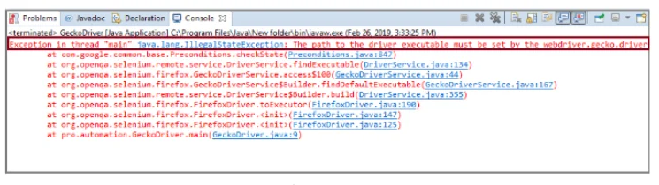 Running Test on Selenium Firefox Driver