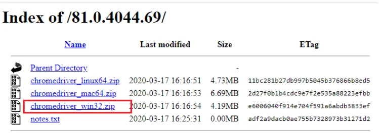 Running Selenium Test on Chrome Browser