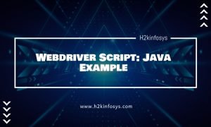 Webdriver Script Java Example
