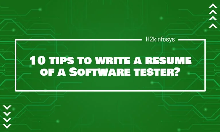 10 tips to write a resume of a Software tester