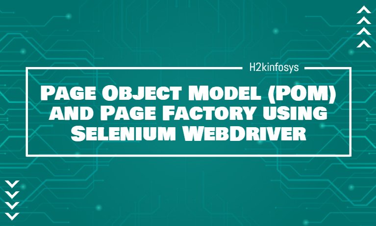 Fejl opnå uddanne Page Object Model and Page Factory using Selenium WebDriver