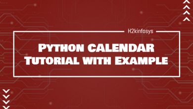 Python CALENDAR Tutorial with Example