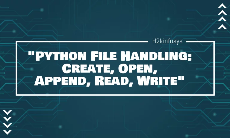 Python File Handling Create Open