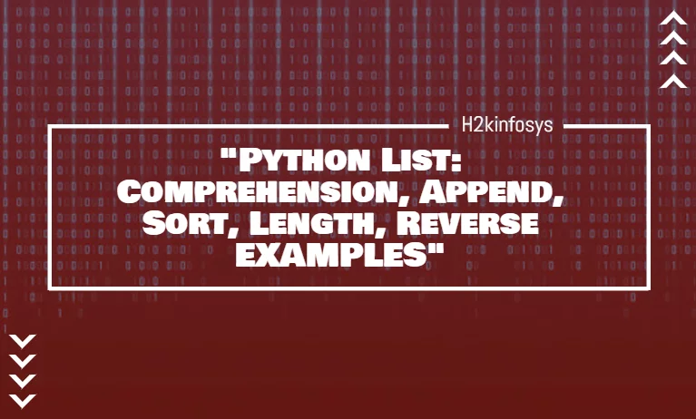 Python List Comprehension Append Sort Length Reverse EXAMPLES
