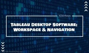 Tableau Desktop Software Workspace Navigation
