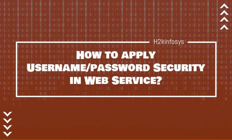 apply Username password Security