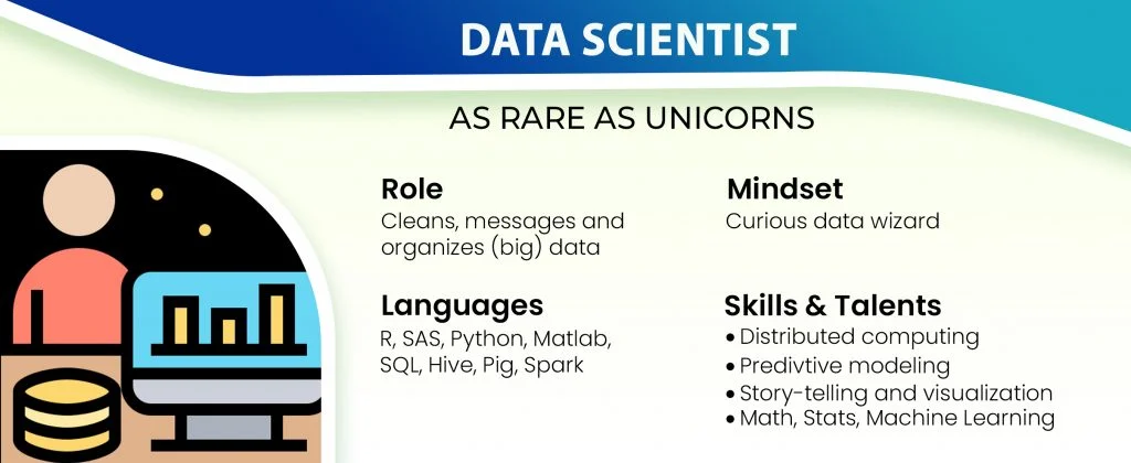 Data Science Job Roles Infographics : The Different Data Science Roles in The Industry