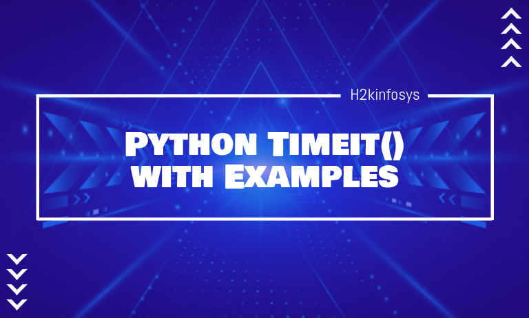 Python Timeit