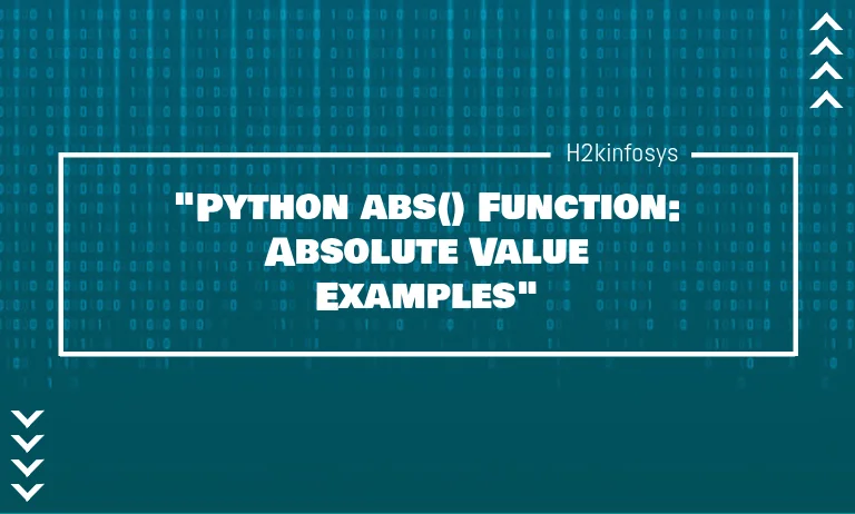 Python abs Function Absolute Value