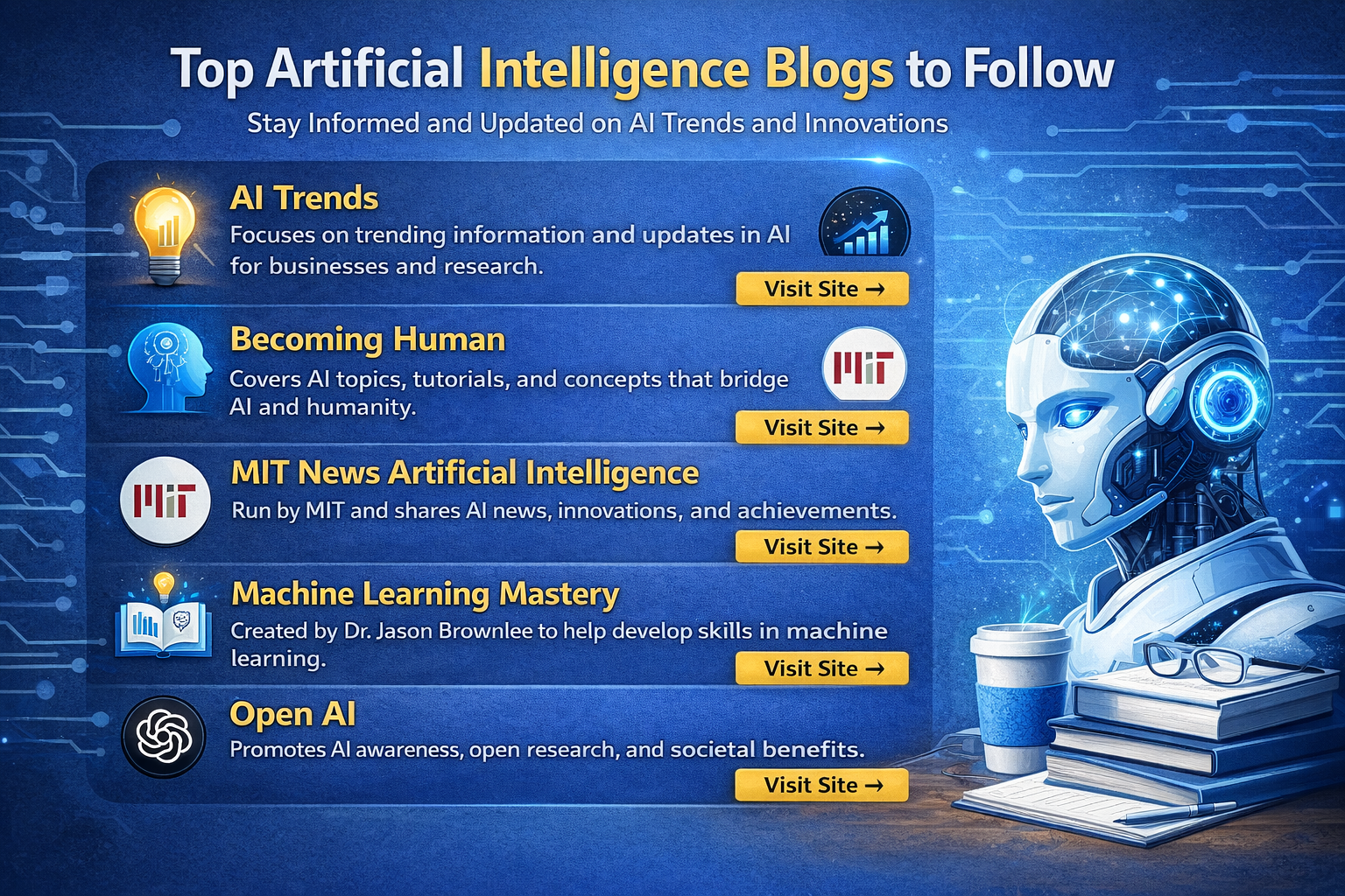 Top Artificial Intelligence Blogs to Follow | H2K Infosys Blog