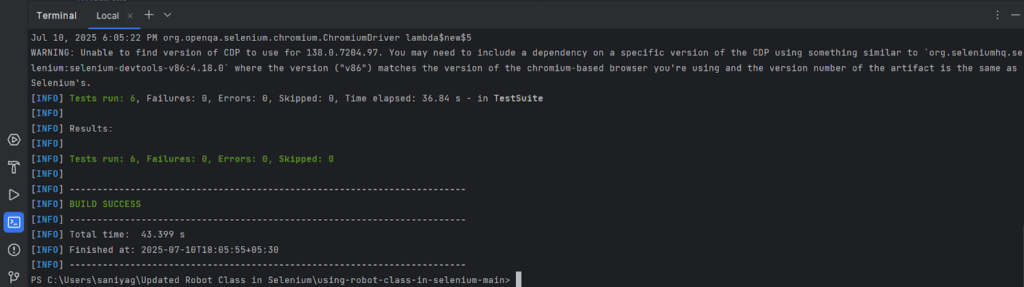 Robot Class in Selenium Webdriver Robot Class in Selenium