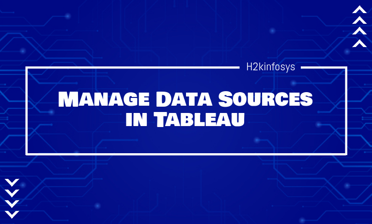 Manage Data Sources in Tableau