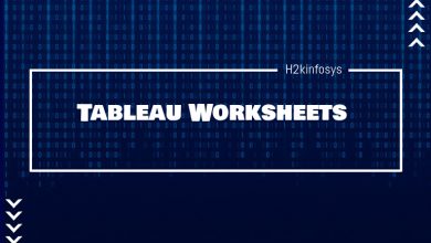 Tableau Worksheets