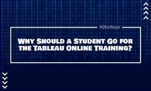 Why Should a Student Go for the Tableau Online Training?