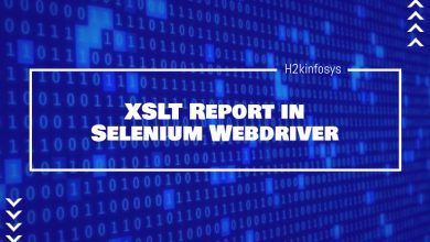 XSLT Report in Selenium Webdriver