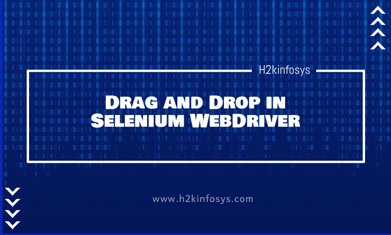 Drag and Drop in Selenium WebDriver Drag and Drop in Selenium WebDriver