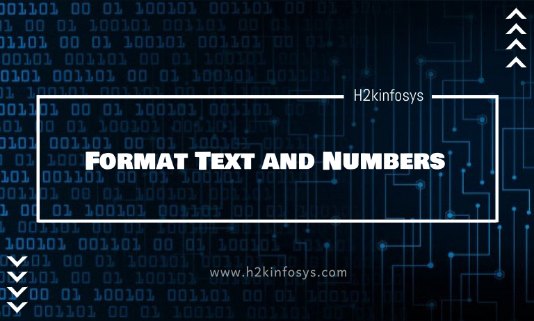 Format Text and Numbers (1)
