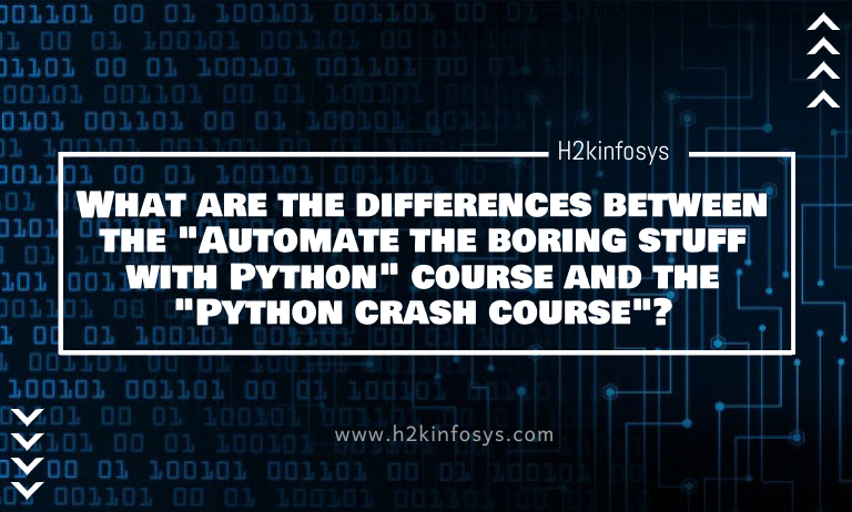 What are the differences between the "Automate the boring stuff with Python" course and the "Python crash course"?