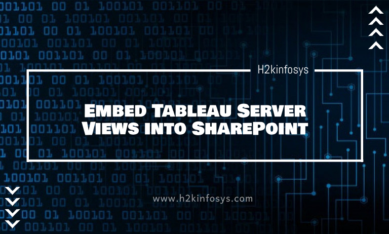 Embed Tableau Server Views into SharePoint