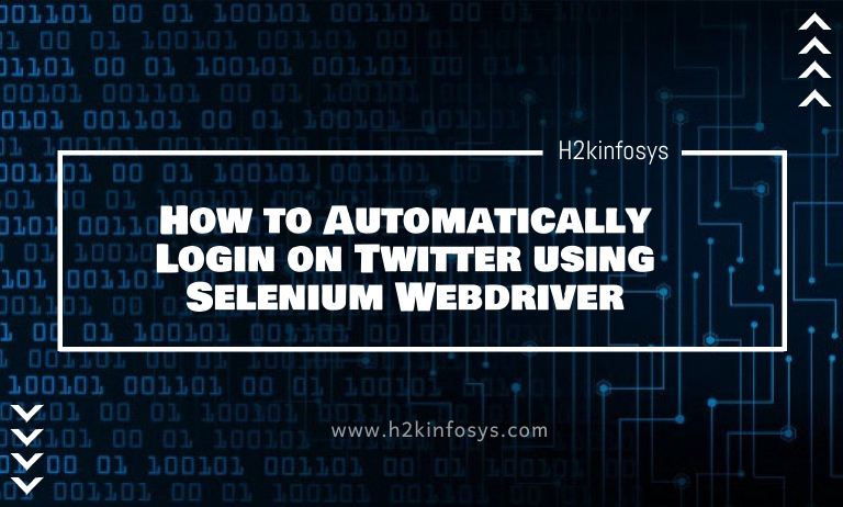 How to Automatically Login on Twitter using Selenium Webdriver - Python How to Automatically Login on Twitter using Selenium Webdriver