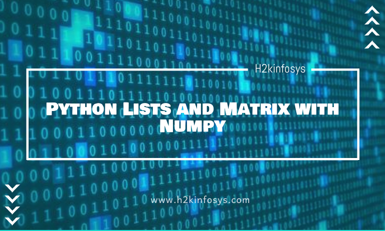 Python Lists and Matrix with Numpy