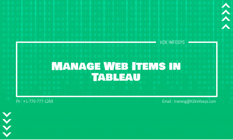 Manage Web Items in Tableau