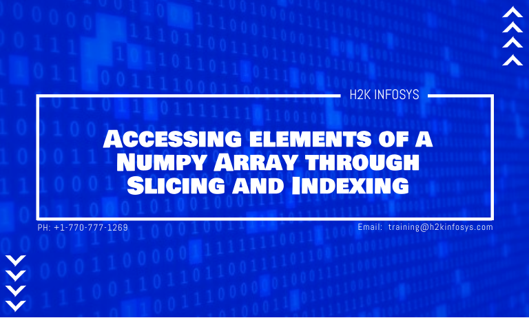 Slicing and Indexing