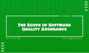 The Scope of Software Quality Assurance
