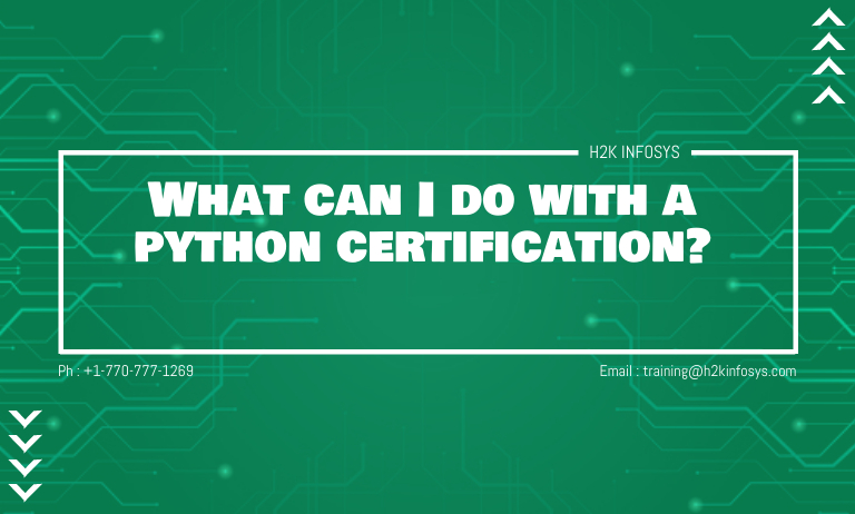 What can I do with a python certification?