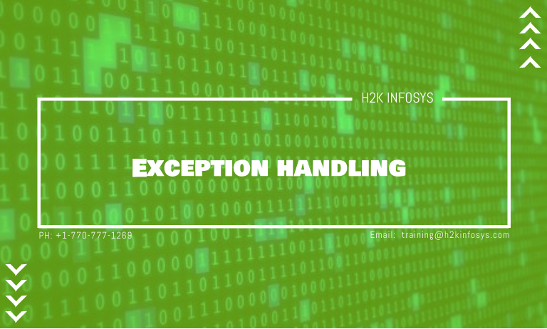 Exception handling Exception handling