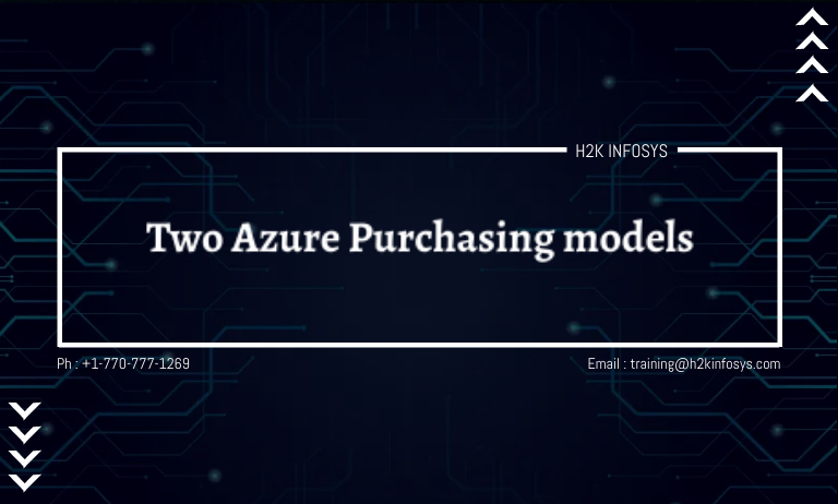 Two Azure Purchasing models