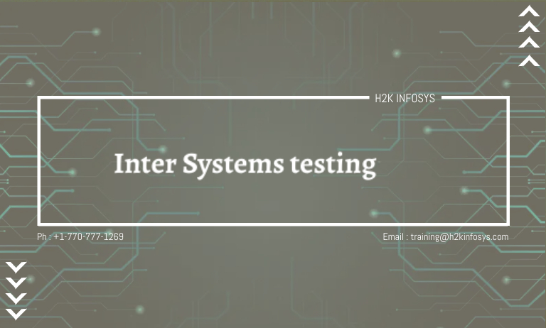 Inter Systems testing Inter Systems testing
