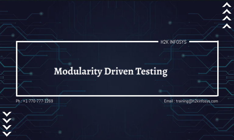 Modularity Driven Testing
