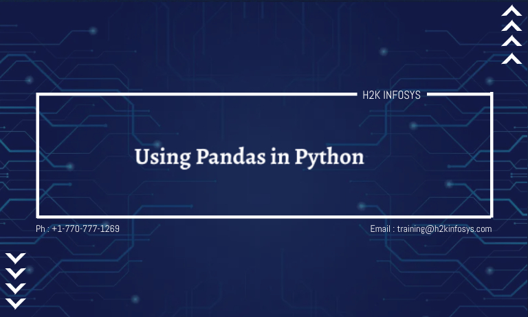 Using Pandas in Python Using Pandas in Python