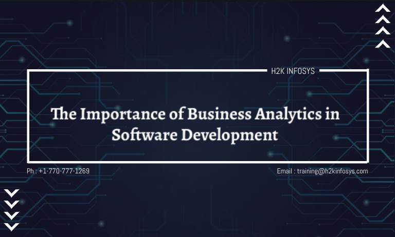 The Importance of Business Analytics in Software Development The Importance of Business Analytics in Software Development